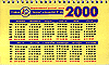Табель-календарь на 2000 год.