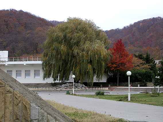 Гостиница Спортивная и фонтан