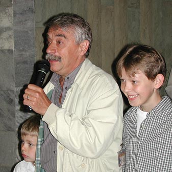 Владимир Грамматиков с внуками на Фестивале